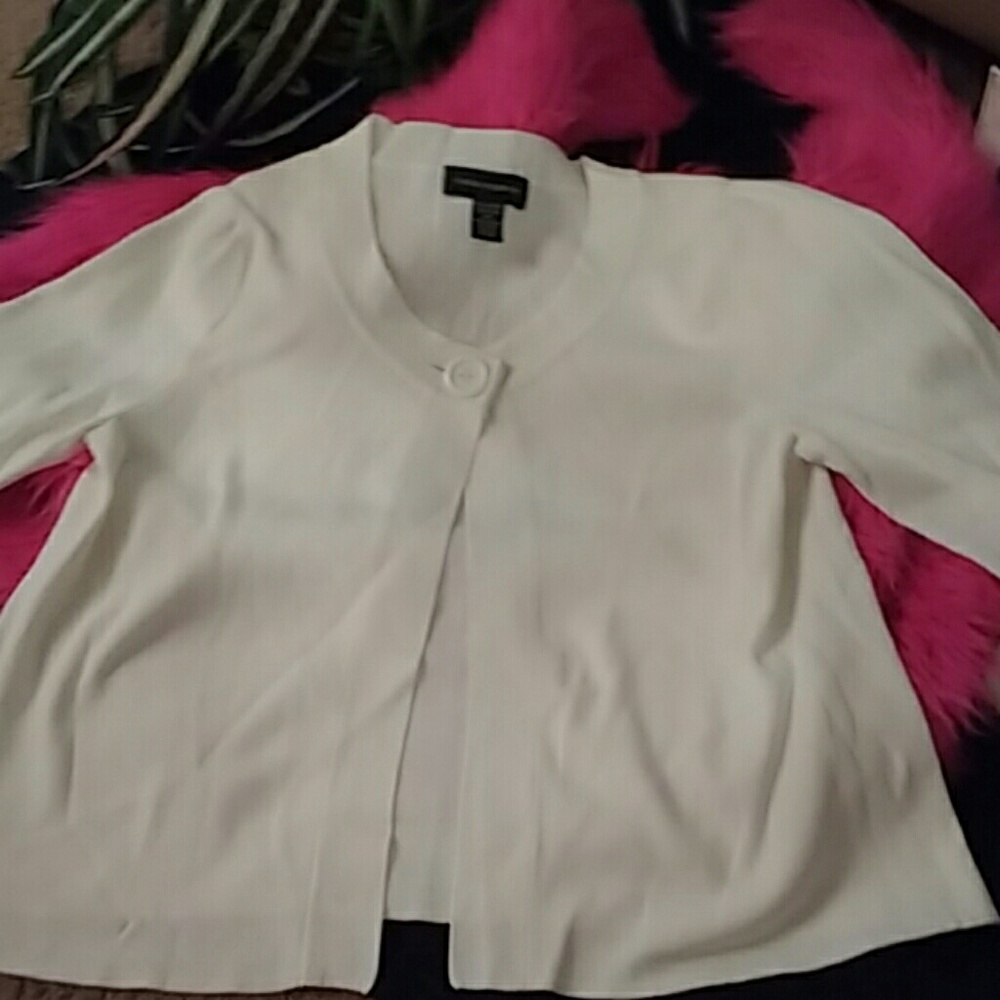 Cable Gauge one button nylon blend  Sweater M